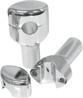 La-7406-03 La Choppers Hefty Smooth Handlebar Risers For 1-1/4 Inch Handlebars - 3 Chrome