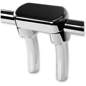 La-7446-05 La Choppers Chrome 5-1/2 Inch Hefty Riser And Top Clamp Kit For 1-1/4 Handlebars