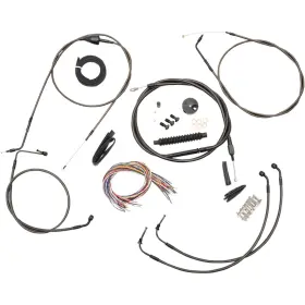 La-8005kt2b-19m La Choppers Midnight Cable Kit For 18 Inch - 20 Ape Hanger Handlebars La-8005kt2b-19m La Choppers Midnight Cable Kit For 18 Inch - 20 Ape Hanger Handlebars