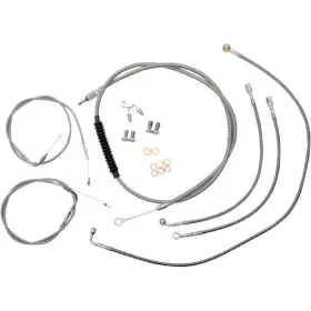La-8051kt-13 La Choppers Cable/brake Line Kit - 12-14 Inch Ape Hangers Stainless