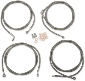 La-8054kt-19 La Choppers Standard Handlebar Cable/brake And Clutch Line/wire Kit