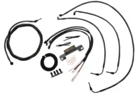 La-8055kt2-19m La Choppers Complete Handlebar Cable/brake And Clutch Line/wire Kit