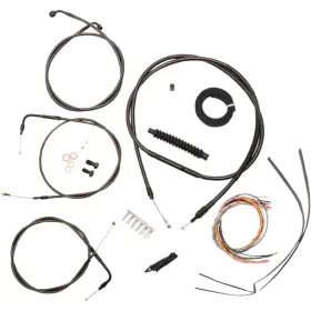 La-8130kt2-16m La Choppers Midnight Cable Kit For 15 Inch - 17 Ape Hanger Handlebars