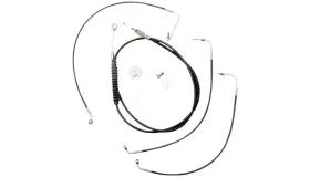La-8155kt-13b La Choppers Cable/brake Line Kit - 12-14 Inch Ape Hangers Black Vi
