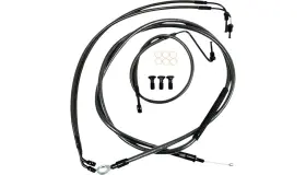 La-8155kt-13m La Choppers Cable/brake Line Kit - 12-14 Inch Ape Hangers Midnight