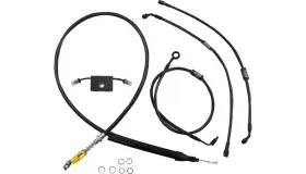 La-8157kt-13m La Choppers Cable/brake Line Kit - 12-14 Inch Ape Hangers Midnight La-8157kt-13m La Choppers Cable/brake Line Kit - 12-14 Inch Ape Hangers Midnight
