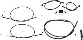 La-8231kt-19m La Choppers Midnight Braided Handlebar Cable And Brake Line Kit For Fits La-8231kt-19m La Choppers Midnight Braided Handlebar Cable And Brake Line Kit For Fits