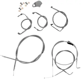 La-8310kt-13 La Choppers Cable/brake Line Kit - 12-14 Inch Ape Hangers Stainless