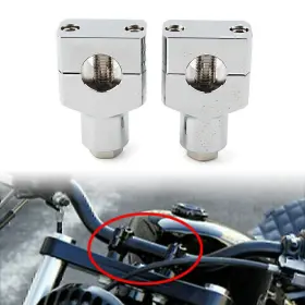 Lbox 550722653379 2pcs Motorcycle Handlebar Handle Bar Adapter Riser Clamp Mount For Suzuki Harley
