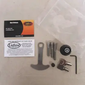 2003-b Lidlox 1031-b Motorcycle Helmet Lock Single Black 6mm Metric Bolt - Like New