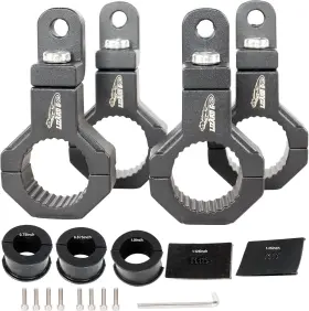 1.25in-4 Lizard Go Tclamp-0.75 Bar Mounting Bracket Clamp For 0.75 To 1.25inch Black