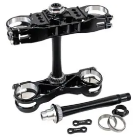 21426500054372-9ea335 Luxon Gen3 Pro Triple Clamp Set With Rubber Isolated Handlebar Mounts Black 21426500054372-9ea335 Luxon Gen3 Pro Triple Clamp Set With Rubber Isolated Handlebar Mounts Black