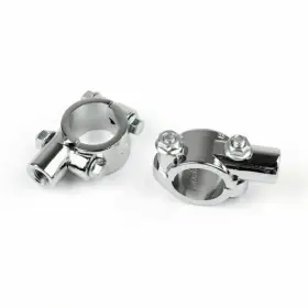M529-a070-chrome Madhornets Motorcycle 1 Inch 25mm Handlebar 10mm Thread Mirror Mount Holder Clamp Adapter U9