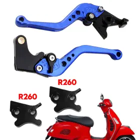 M543-s086-blue Madhornets Motorcycle Short Clutch Brake Lever Fit For Vespa Gts 300 Super Blue