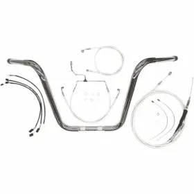 38825-112 Magnum Caliber Ape Hanger Handlebar Installation Kit - 12 Inch Chrome Motorcycle