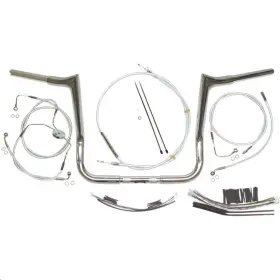 38831-414 Magnum Shielding 1-1/4 Inch Viking Bagger Handlebar Kit - 14 Chrome