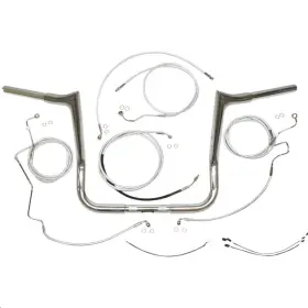 38878-314 Magnum 1-1/4 Inch Viking Ape Hanger Handlebar Kit - 14 Chrome