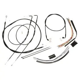 486381 Magnum Black Vinyl Xr Handlebar Installation Kit With Fittings For
