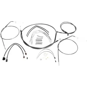 487662 Magnum Black Pearl 12-14 Inch Handlebar Cable/line Kit 2014-2024 Harley Sportster