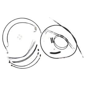 489312 Magnum Black Vinyl Xr Handlebar Installation Kit For 15-17 Inch Ape -