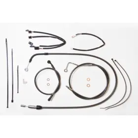 4871172 Magnum Shielding Black Pearl Touring Handlebar Installation Kit With Quick Connect Clutch Cable For