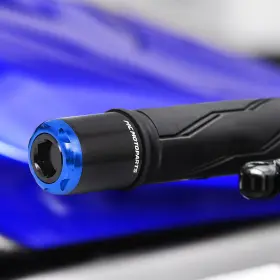 Be6rbkm8gsuspn248047 Mc Motoparts Mshine Blue Bar Ends Plugs For Kawasaki Z1000sx Ninja 1000sx 17 18 19 20 21