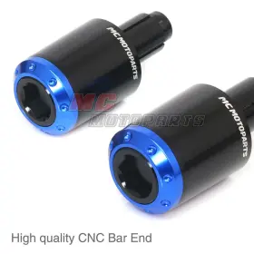 Bmhbe3rbupn23078 Mc Motoparts Atom Blue Bar End Cap Plugs For Suzuki Bandit 650/1250 All Year