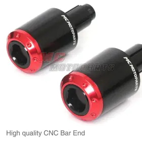 Bmhbe3rrdhopn23002 Mc Motoparts Atom Red Bar End Cap Plugs For Honda Ctx 700 N 13 14 15 16