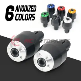 Mc1behsipn2022078 Mc Motoparts Storm Cnc Silver Handle Bar Ends For Suzuki Bandit 650/1250 All Year Mc1behsipn2022078 Mc Motoparts Storm Cnc Silver Handle Bar Ends For Suzuki Bandit 650/1250 All Year