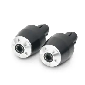Mcrcbehsisn24087 Mc Motoparts Anodized Silver Bar Ends Pair Storm For Suzuki Gsx-r 1000 01 02 03 04 05 06