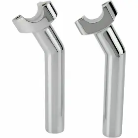 0602-0411 Milwaujee Twins Harley 6.5 Inch Chrome Forged Pullback Handlebar Risers Milwaukee 04-520 E7