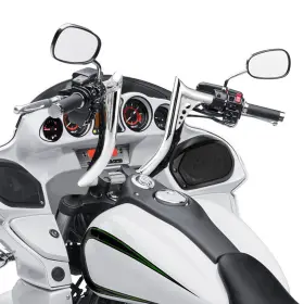 65459842 Mofun Chrome 12 Inch Rise 1.25 Handlebar For Kawasaki Vulcan Voyager 1700 2009-25 65459842 Mofun Chrome 12 Inch Rise 1.25 Handlebar For Kawasaki Vulcan Voyager 1700 2009-25