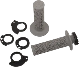 B36mrg-s Moose Offroad Grips - Lock-on Gray/silver