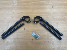 Bon-sm53pv2 Moto-d Racing Bonamici Ducati Panigale V2 Clip-ons 53mm W/2 Extra Replacement Tubes/end Bon-sm53pv2 Moto-d Racing Bonamici Ducati Panigale V2 Clip-ons 53mm W/2 Extra Replacement Tubes/end
