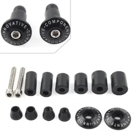 Moto Hij 550731957598 Black Motorcycle 7/8ftft Handle Bar End Cap Handlebar Grips Plugs Dirt Bike