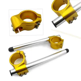 Mto 612030552222 Cnc 50mm Clip On Ons Handlebars Fits Suzuki Gsxr1000 Gsx1300r Hayabusa Gold