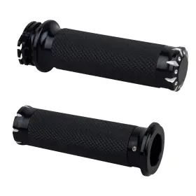 Fban3mp24917 Nthreeauto Handlebar Hand Grips Motorcycle Throttle Grip For 1 Inch Black