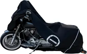 Nuzari 641022972762 Premium Motorcycle Storage - Covers Waterproof Large Black