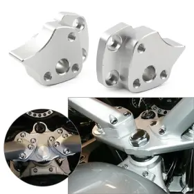 Obox 550723236953 Aluminum Motorcycle Handlebar Riser Spacers Silver For Yamaha Fjr1300 2001-05 Us Obox 550723236953 Aluminum Motorcycle Handlebar Riser Spacers Silver For Yamaha Fjr1300 2001-05 Us