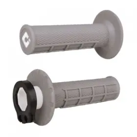 1426010075 Odi V2 Half Waffle Mx Lock-on Grips Grey - Soft Compound