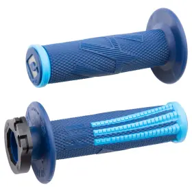 18745400786ad3-60a87c Odi V2 Emig Pro Mx Lock-on Grips Navy Blue/cyan For Kawasaki Klx140l 2008-09 18745400786ad3-60a87c Odi V2 Emig Pro Mx Lock-on Grips Navy Blue/cyan For Kawasaki Klx140l 2008-09