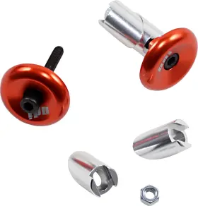 F71apo Odi Aluminum Handlebar End Plugs Orange Universal Fit