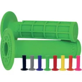 H01rfu Odi Mx Single-ply Half Waffle Grips - Blue H01rfu Odi Mx Single-ply Half Waffle Grips - Blue
