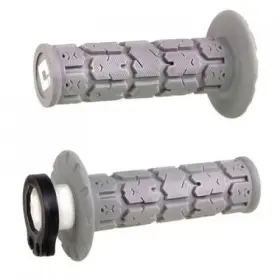 H36rgg Odi V2 Rogue Mx Lock-on Grips Grey - Soft Compound For Motorcycle