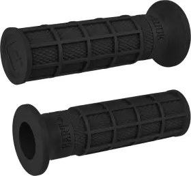 V02fwb Odi Fits Slip-on Waffle Grips For V-twin Motorcycles - Black V02fwb Odi Fits Slip-on Waffle Grips For V-twin Motorcycles - Black