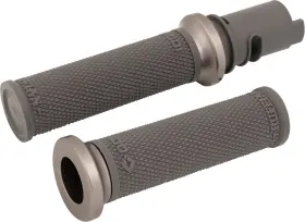 V30htch-h Odi Ruffian Lock-on Street Grips Cvo Graphite/gunmetal