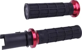 V31htc-bb-r Odi Hart-luck Signature V-twin Lock-on Grips - Cvo Black/red