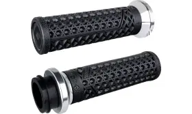 V31vhtwb-s Odi Vans V-twin Tbw Lock-on Grips - Black/silver