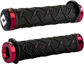 J30xtb-r Old Dutch International Odi X-treme Lock-on Atv Hand Grips - Black/red Clamps/one Size Black