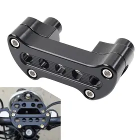 Onlyonee 550754598082 Handlebar Riser Top Clamp Mount For Harley Sportster Softail Dyna Road King Blk